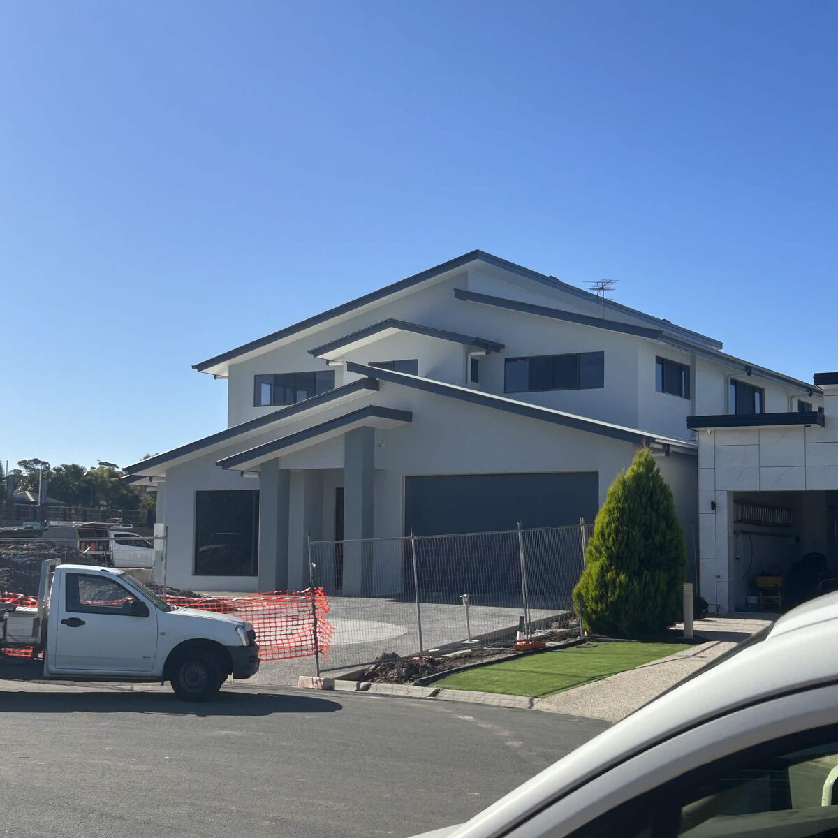 Townhouse render and finish